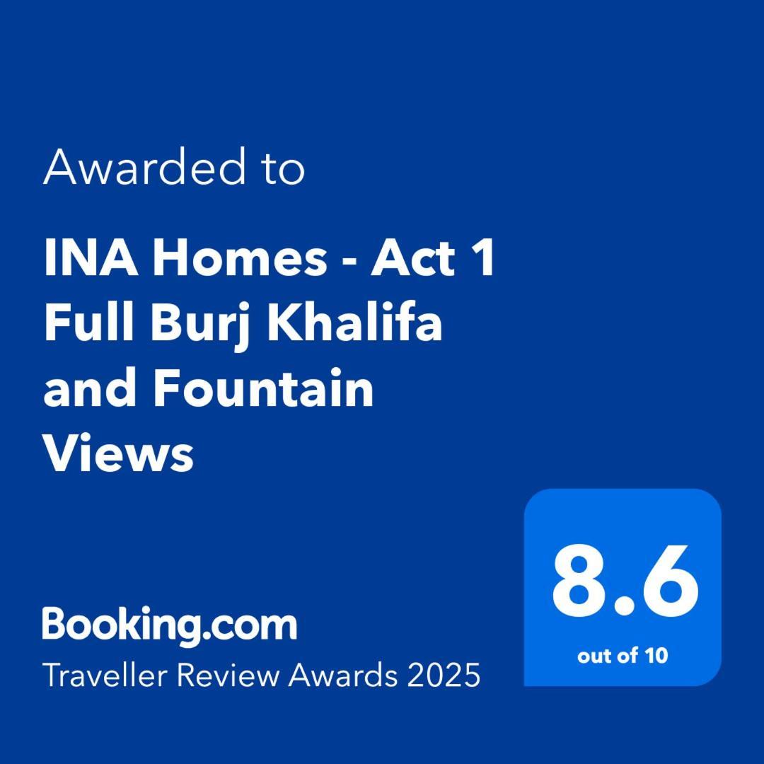 Ina Homes - Act 1 Full Burj Khalifa And Fountain Views Dubai Eksteriør billede